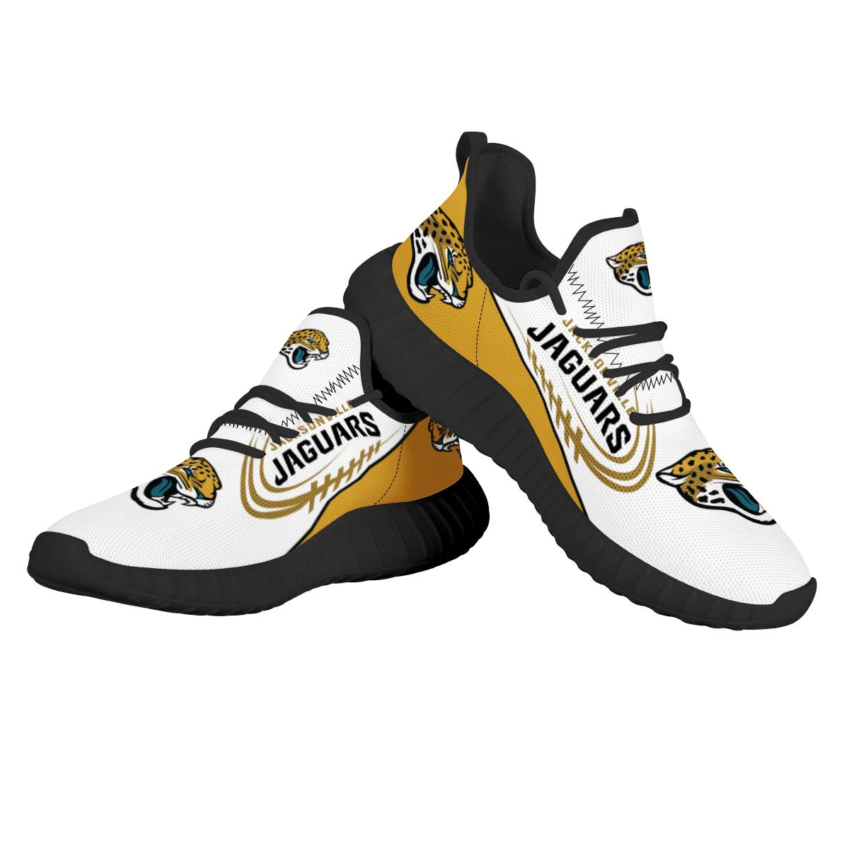 Men's NFL Jacksonville Jaguars Mesh Knit Sneakers/Shoes 001